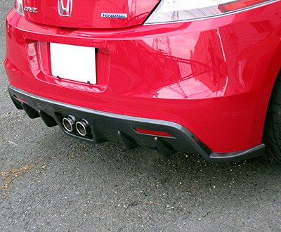 SEEKER CARBON REAR DIFFUSER UV CUT CLEAR PAINTED FOR HONDA CR-Z  16300-ZF1-C02