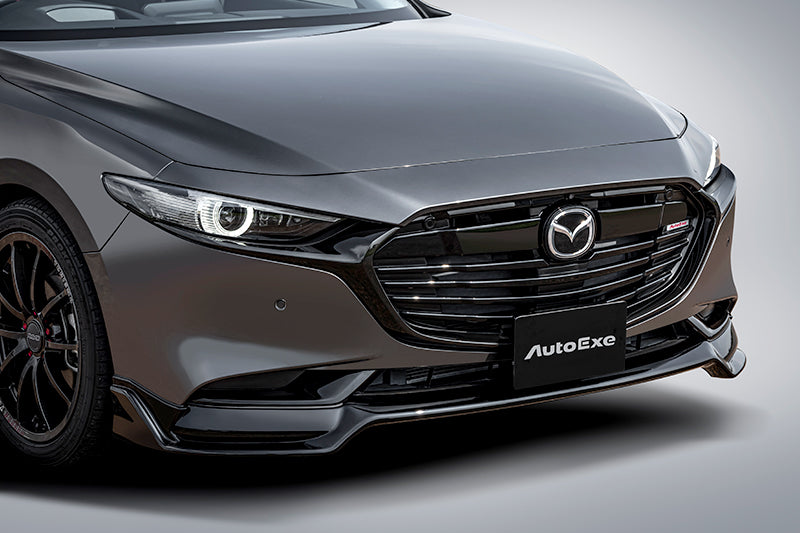 AUTOEXE FRONT UNDER SPOILER PIANO BLACK PAINTED FOR MAZDA MAZDA3 BP SERIES SEDAN BPA3V4900