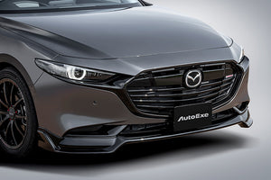 AUTOEXE FRONT UNDER SPOILER PIANO BLACK PAINTED FOR MAZDA MAZDA3 BP SERIES SEDAN BPA3V4900