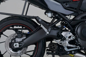 PLOT SWAGE-LINE PRO REAR BRAKE HOSE KIT STAINLESS STEEL FITTINGS BLACK SMOKE HOSE FOR YAMAHA TRACER900 GT STPB366R
