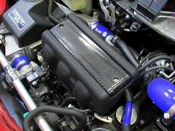 BACK YARD SPECIAL ENGINE COVER VER.R 2 COLORS TWILL CARBON & BLACK CRYSTAL PAINT FINISH FOR HONDA S660 JW5 DBA-3BA MT-CVT BACK-YARD-SPECIAL-00028