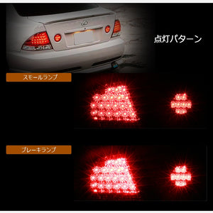 78WORKS LED TAIL LAMP CLEAR ALL CLEAR FULL CLEAR FOR TOYOTA ALTEZZA GXE10 SXE10 J360CLVWCL
