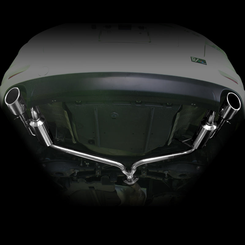 SURUGA SPEED PFS LOUD SOUND MUFFLER EXHAUST STAINLESS STEEL 100φ RIGHT ANGLE FOR TOYOTA MARK X DBA GGA10 2GR-FE SRT-422-C