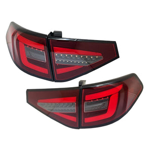 CRYSTAL EYE FIBER LED TAIL V2 WRX STI DARK RED TYPE FOR SUBARU IMPREZA GH GRB 5-DOOR J314DR