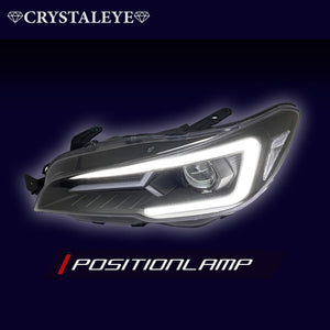CRYSTAL EYE LAMBO STYLE LED HEADLIGHTS VAB VAG VM4 VMG FOR SUBARU WRX STI S4 LEVORG J318BK
