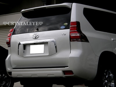 CRYSTAL EYE LEXUS TYPE LED TAIL LAMP RED CLEAR FOR TOYOTA LAND CRUISER PRADO 150 ZENKI L108RC