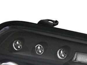 CRYSTAL EYE CCFL SQUID RING HEADLIGHT BLACK TYPE (CLEAR REFLECTOR) FOR TOYOTA HILUX SURF 210 215  J042BK