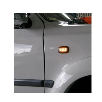CRYSTAL EYE CRYSTAL LED SIDE MARKER, SMOKED TYPE FOR TOYOTA HILUX SURF 130 180 185  D020SM