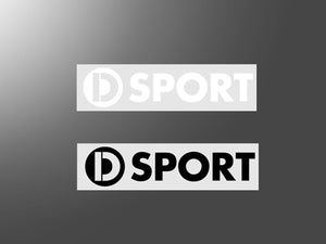 D-SPORT STICKERS & PATCHES CUT-OUT LETTER STICKER FLAG TYPE WHITE FOR  08236-WH