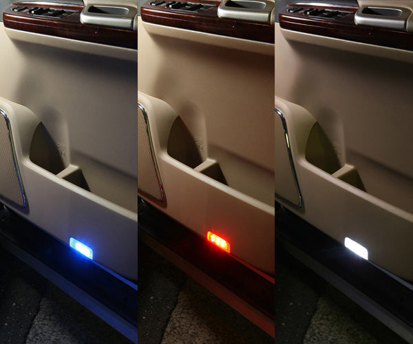 CAR MAKE T&E LED COURTESY ILLUMINATION (DOOR LAMP) CLEAR LENS + LED BASE SET HARRIER 3E SERIES CLEAR BLUE FOR  CARMAKETE-02716