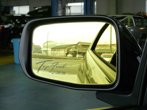 TOP FUEL MIRROR SILVER WITH LOGO