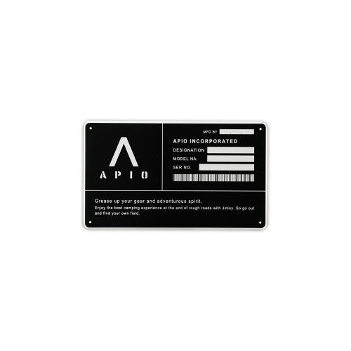 APIO ID PLATE FOR ID PLATE 4107-08