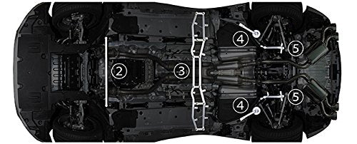 TOMS LC500 URZ100 BODY REINFORCEMENT COMPLETE KIT FOR TOYOTA LEXUS LC URZ100  53000-TUZ10