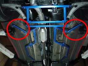 CUSCO Power Brace Floor Front Side  For MITSUBISHI Lancer Evolution CT9A Evo.7 including GT-A 88MR 4WD 2000T 564 492 FS