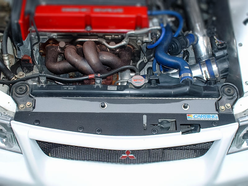 OKUYAMA RADIATOR COOLING PLATE CARBON For LANCER EVOV ~ VI TM CP9A 431-032-0