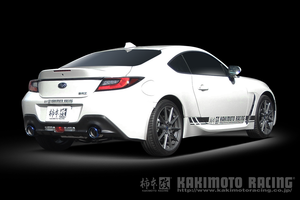 KAKIMOTO RACING CLASS KR TI W. CENTER EXHAUST STAINLESS TAIL FOR TOYOTA GR86 ZN8 SUBARU BRZ ZD8 T713181WP