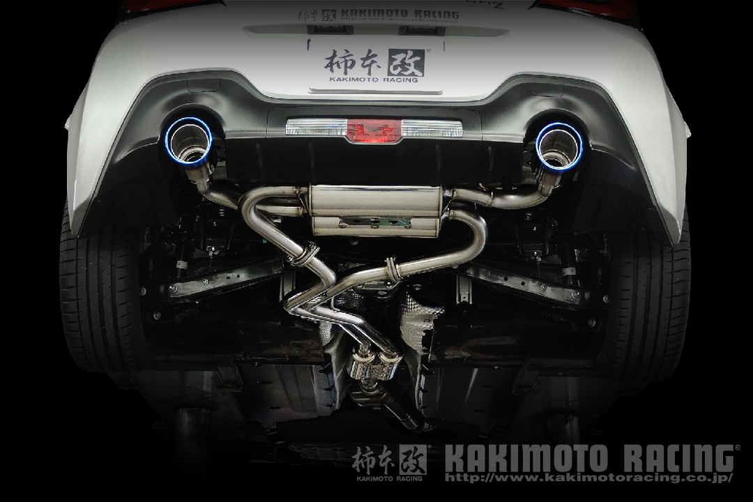 KAKIMOTO RACING CLASS KR TI W. CENTER EXHAUST STAINLESS TAIL FOR TOYOTA GR86 ZN8 SUBARU BRZ ZD8 T713181WP