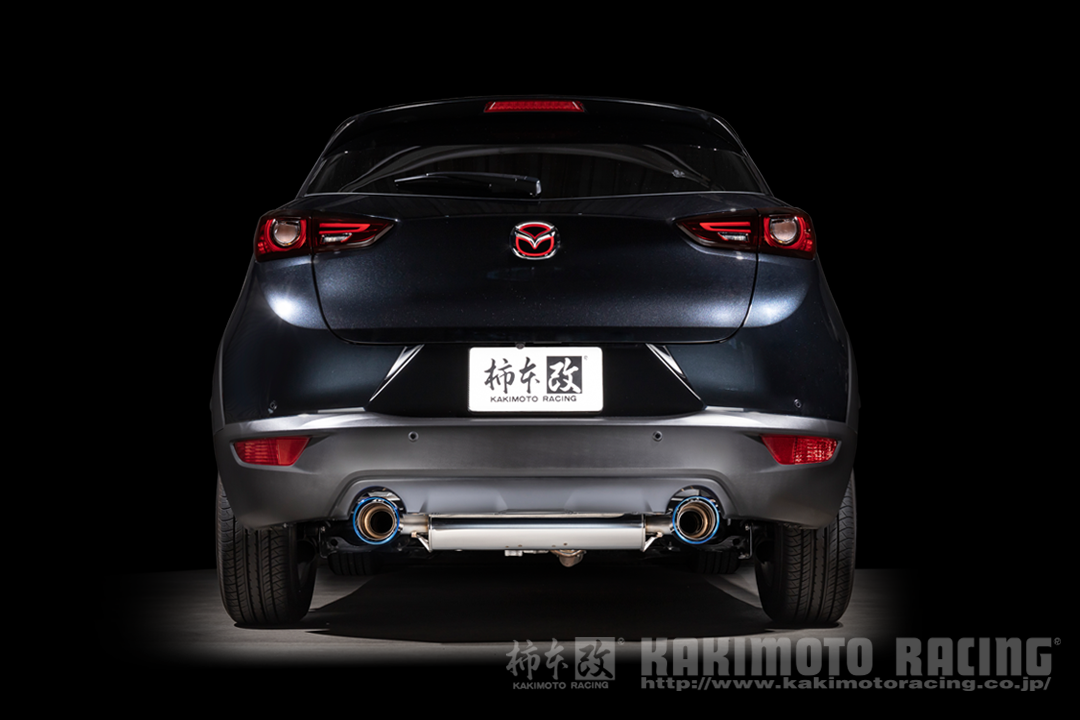 KAKIMOTO RACING CLASS KR TITANIUM FACE TAIL EXHAUST FOR MAZDA CX-3 DKLAW P5-VPS Z71348C