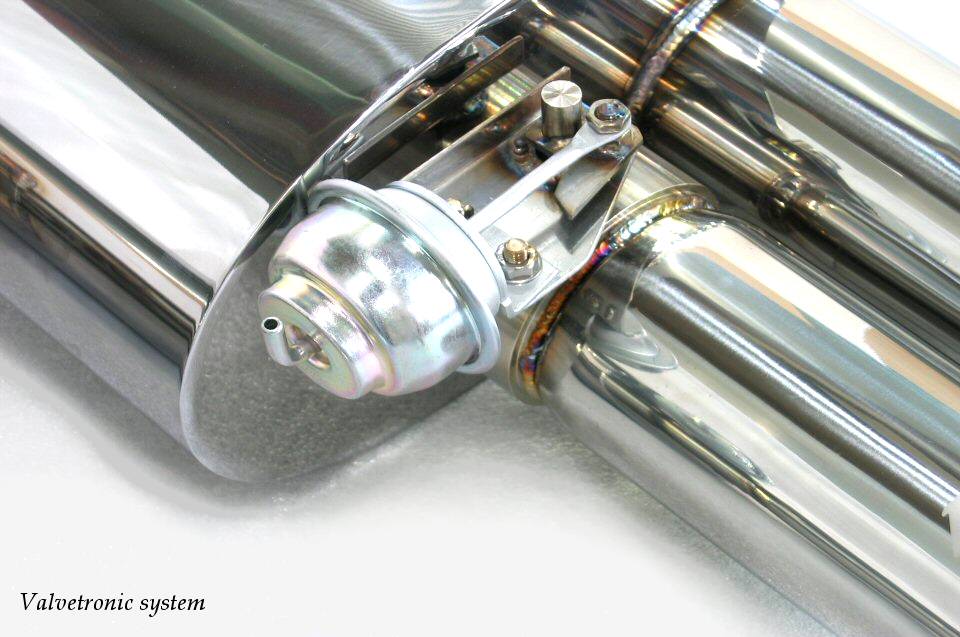 KREISSIEG F1 SOUND VALVETRONIC EXHAUST SYSTEM TITANIUM FLOATING CURL TAIL SANDBLASTED KSG LOGO MARK FOR FERRARI F575M  F575-01-TITANIUM