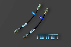 D-SPORT STAINLESS MESH BRAKE HOSE REAR BLACK SMOKE FOR DAIHATSU COPEN L880K 47031-A080-BKR
