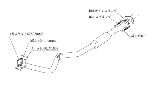 KAKIMOTO RACING  CENTER & FRONT PIPE FOR SUBARU IMPREZA GH2 GH3  BCP328