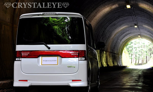 CRYSTAL EYE FIBER LED CENTER GARNISH, RED TYPE FOR DAIHATSU TANTO CUSTOM L375S L385S J124RR