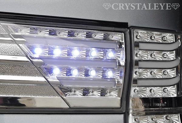 CRYSTAL EYE FIBER LED CENTER GARNISH, CLEAR TYPE FOR DAIHATSU TANTO CUSTOM L375S L385S J124CL