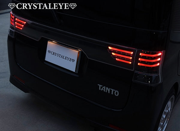 CRYSTAL EYE FIBER LED CENTER GARNISH, BLACK TYPE FOR DAIHATSU TANTO CUSTOM L375S L385S J124BK