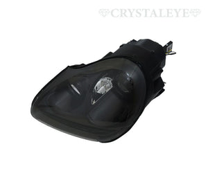 CRYSTAL EYE HIGH BRIGHTNESS LED POSITION + LED TURN SIGNAL BUILT-IN PROJECTOR HEADLIGHT (BLACK CHROME FOR HID VEHICLES) FOR PORSCHE 955 CAYENNE S207BC