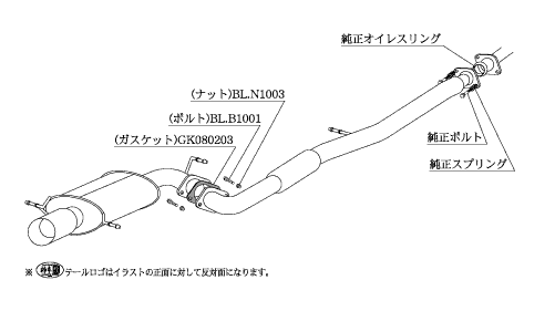 KAKIMOTO RACING EXHAUST KAKIMOTO.R FOR SUBARU IMPREZA GDB E F G   BS317