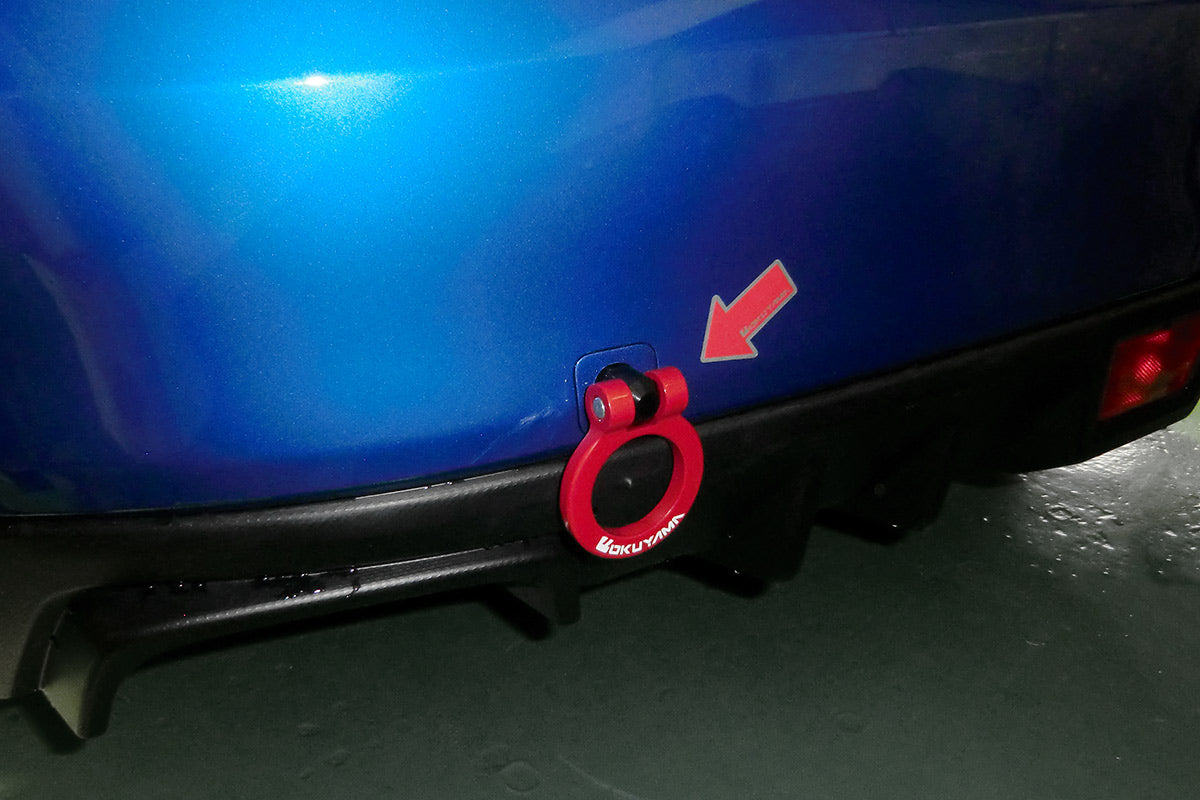 OKUYAMA TOWING HOOK REAR YELLOW For SUBARU WRX STI WRX S4 VAB VAG 301-094-1