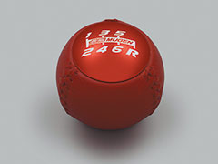 MUGEN LEATHER SHIFT KNOB BLACK X RED FOR HONDA CIVIC TYPE R FL5 54102-XMEB-K0S0-RD