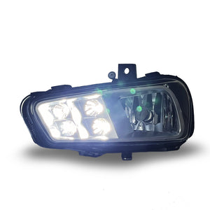 NIGHT STAR GENUINE TYPE CHROME FOG LAMP WITH LED DAYTIME RUNNING LIGHT FUNCTION FOR MITSUBISHI FUSO HEAVY DUTY TRUCK 17 SUPER GREAT D086CL