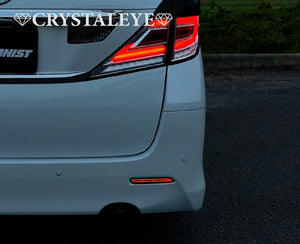 CRYSTAL EYE FIBER LED TYPE REAR BUMPER LED FIBER REFLECTOR (RED TYPE) FOR TOYOTA ALPHARD 20 S GRADE X032RR