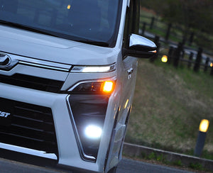 CRYSTAL EYE HIGH POWER LED FOG LAMPS (BLACK) FOR TOYOTA VOXY NOAH ESQUIRE 80  E017BKVCHN