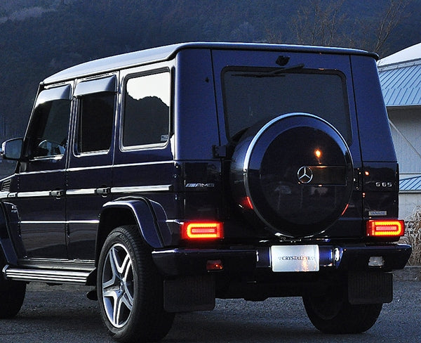 CRYSTAL EYE LED TAIL, CURRENT LOOK, SEQUENTIAL TURN SIGNALS, RED CLEAR FOR MERCEDES BENZ G-CLASS GELÄNDE 07-17Y D084-RC