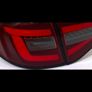 CRYSTAL EYE FIBER LED TAIL V2 WRX STI DARK RED TYPE FOR SUBARU IMPREZA GH GRB 5-DOOR J314DR