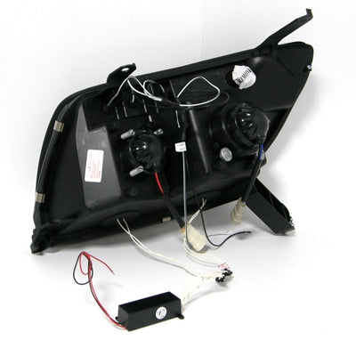 CRYSTAL EYE CCFL SQUID RING HEADLIGHT BLACK TYPE (CLEAR REFLECTOR) FOR TOYOTA HILUX SURF 210 215  J042BK