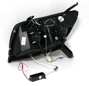 CRYSTAL EYE CCFL SQUID RING HEADLIGHT BLACK TYPE (CLEAR REFLECTOR) FOR TOYOTA HILUX SURF 210 215  J042BK