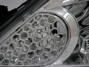 CRYSTAL EYE LED PROJECTOR HEADLIGHT V3 (CHROME) FOR HONDA FIT GE6~9 GENUINE HID VEHICLES J084CR