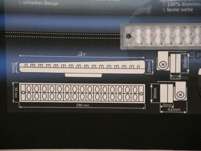 CRYSTAL EYE LED DAY LAMP, DAYLIGHT, 30 LEDS, 6.9 WATT TYPE FOR  F008DL