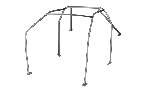 OKUYAMA DASH ROLL CAGE STEEL 6P For NISSAN 180SX R P S13 709-112-1