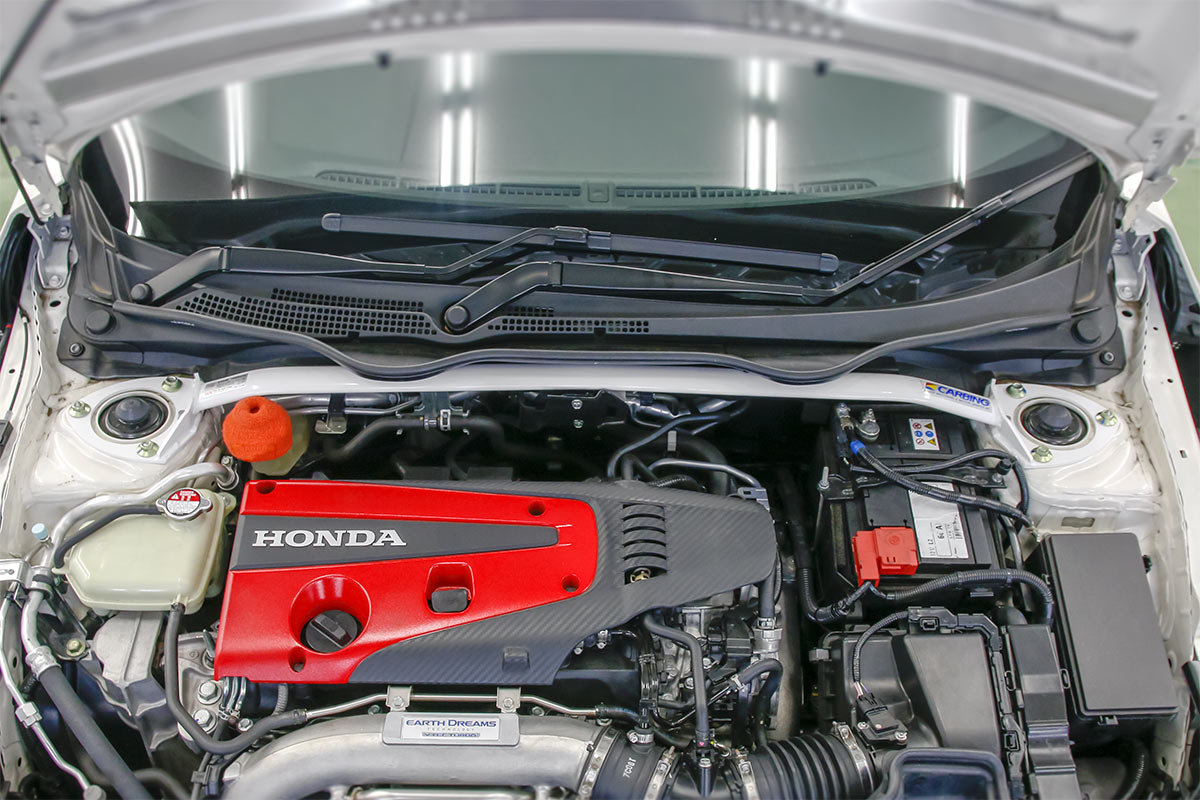 OKUYAMA STRUT TOWER BAR STEEL FRONT TYPE I FOR CIVIC TYPE R FK8 LHD 611-245-1