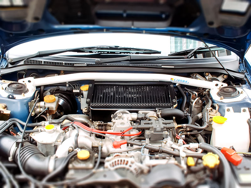 OKUYAMA STRUT BAR STEEL Fr I For IMPREZA WAGON FORESTER GC8 TURBO GF8 TURBO SF5 611-502-0