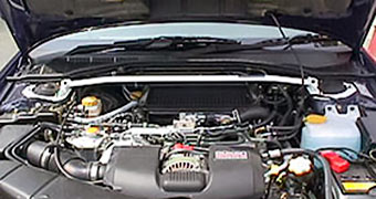 OKUYAMA STRUT BAR STEEL Fr I For LEGACY B4 TOURING WAGON BE5 BH5 611-508-0