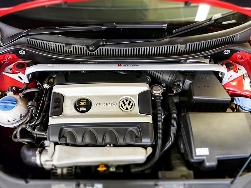 OKUYAMA STRUT BAR ALU FRONT I For POLO GTI 1.6 SPORTLINE 9NBJX 9NBTS 621-751-0