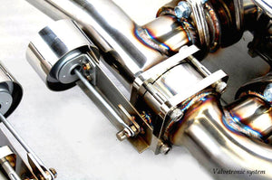KREISSIEG F1 SOUND VALVETRONIC EXHAUST SYSTEM STAINLESS STEEL BILLET FLOATING CURL TAIL SANDBLASTED KSG LOGO MARK FOR FERRARI F612 SCAGLIETTI F612-01-STAINLESSBILLET-SCAGLIETTI
