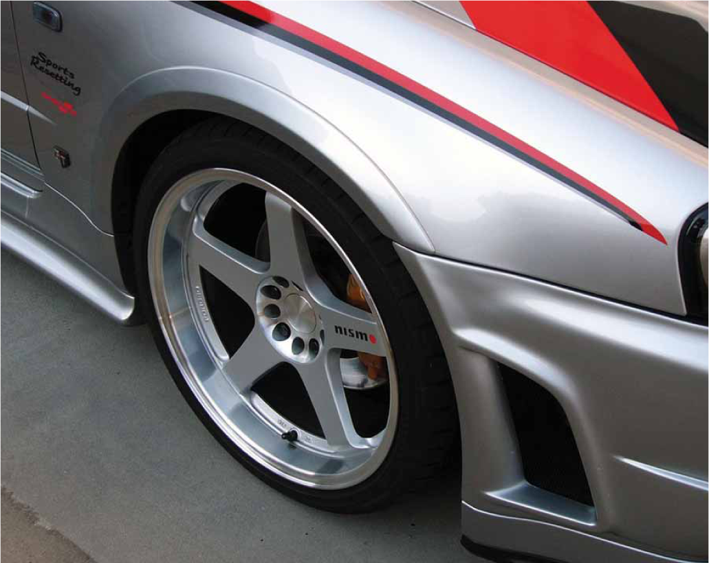 NISMO Fender Cover Set  For Skyline GT-R BNR34  63000-RNR45