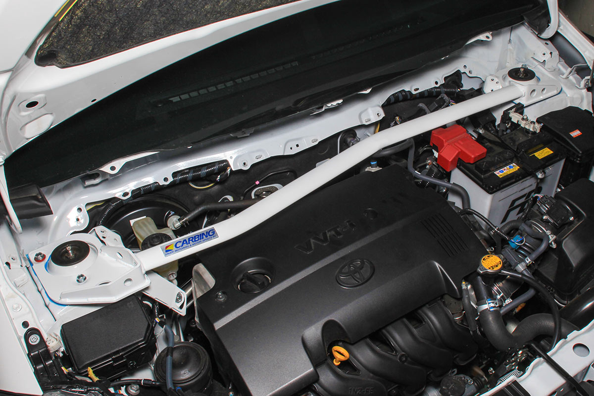 OKUYAMA STRUT TOWER BAR STEEL FRONT I MCS For TOYOTA VITZ NCP131 631-051-0