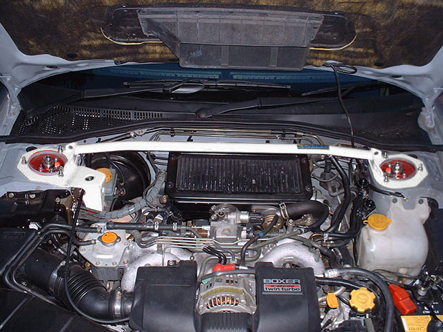 OKUYAMA STRUT BAR STEEL Fr I MCS For LEGACY B4 TOURING WAGON BE5 BG5 BH5 631-508-0